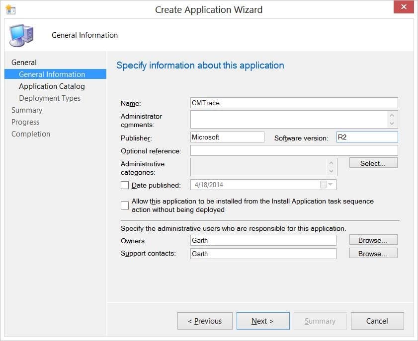 Application Model - CMTrace-General Information