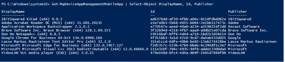 Remove Win32 apps from Intune with PowerShell - Intune Apps