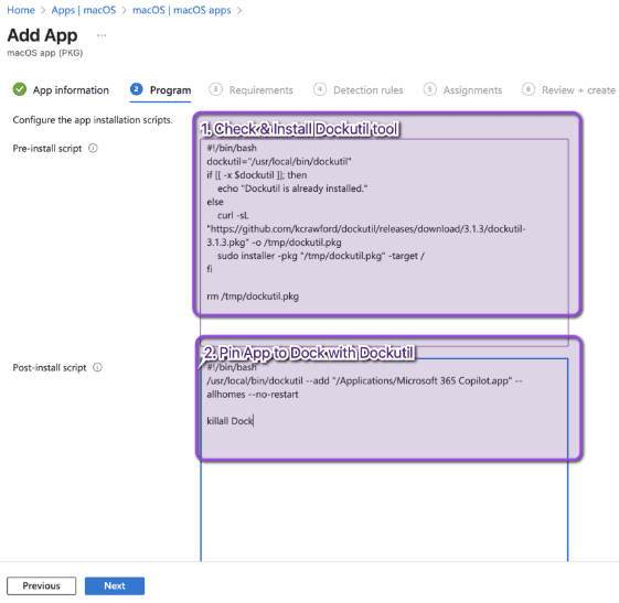 Deploy Microsoft 365 Copilot - Dockutil Script