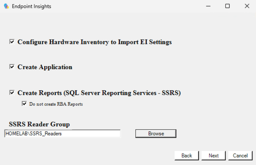 Installing Right Click Tools Insights - Installation Selections