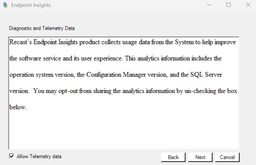 Installing Right Click Tools Insights - Diagnostic and Telemetry Data