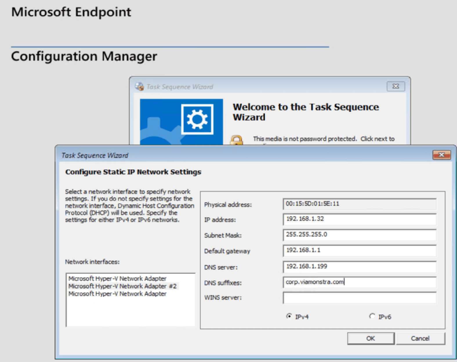 Setting the IP Info in WinPE