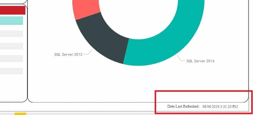 Add the Last Refreshed Date and Time - End Result Add the Last Refreshed Date and Time - End Result