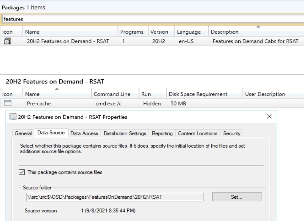 Features on Demand - Reinstall RSAT