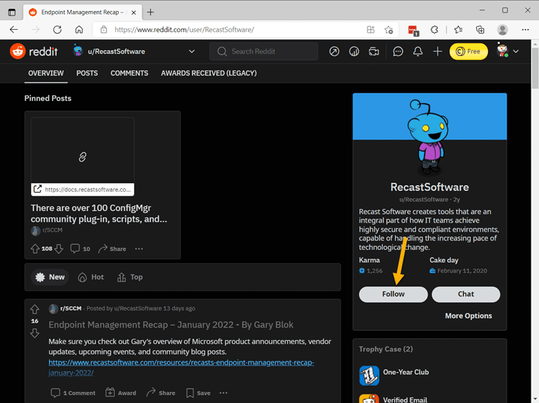 Reddit - Recast Software