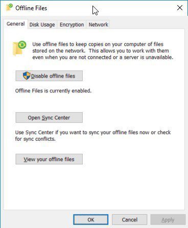 Windows 10 Offline Files - Delete Cached Copies - View Offline Files Windows 10 Offline Files - Delete Cached Copies - View Offline Files