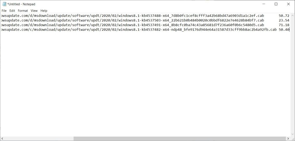 Download a Software Update - Notepad