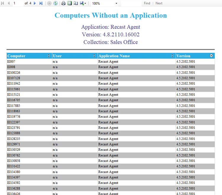 How to Find Computers Missing Applications