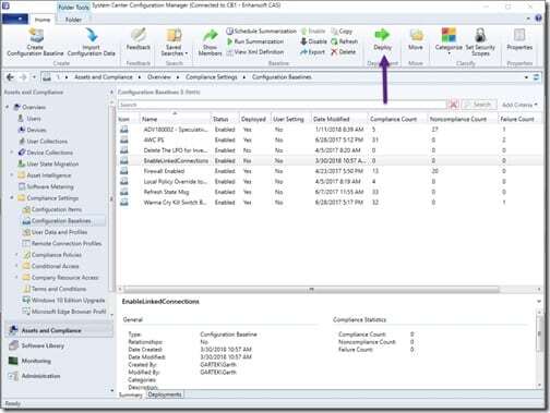 Configuration Baseline - Deploy Configuration Baseline - Deploy