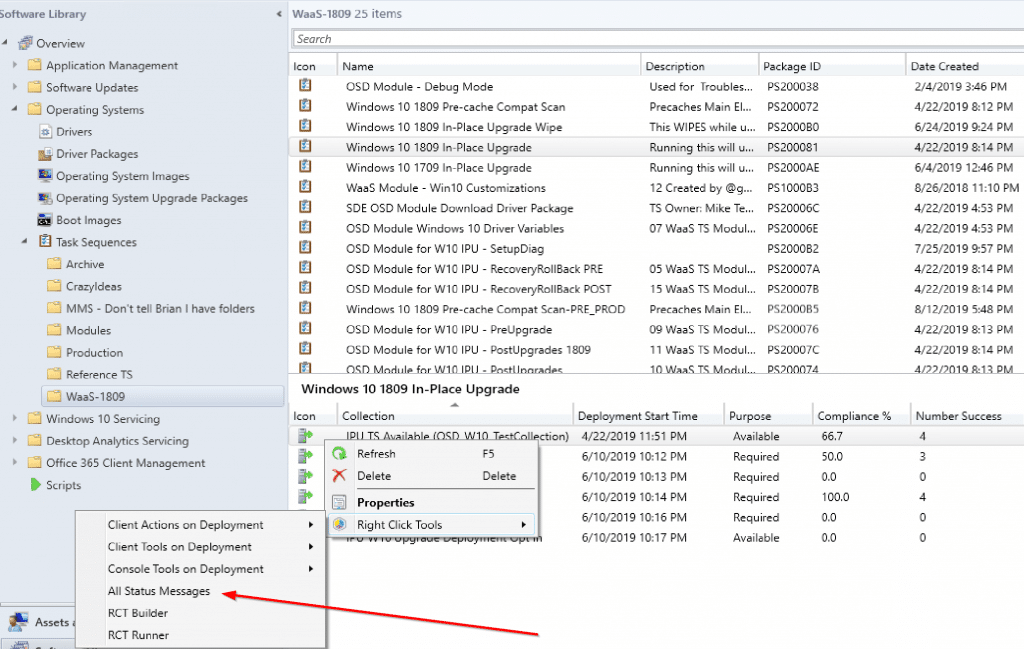 Status Messages and a Nifty Right Click Tool