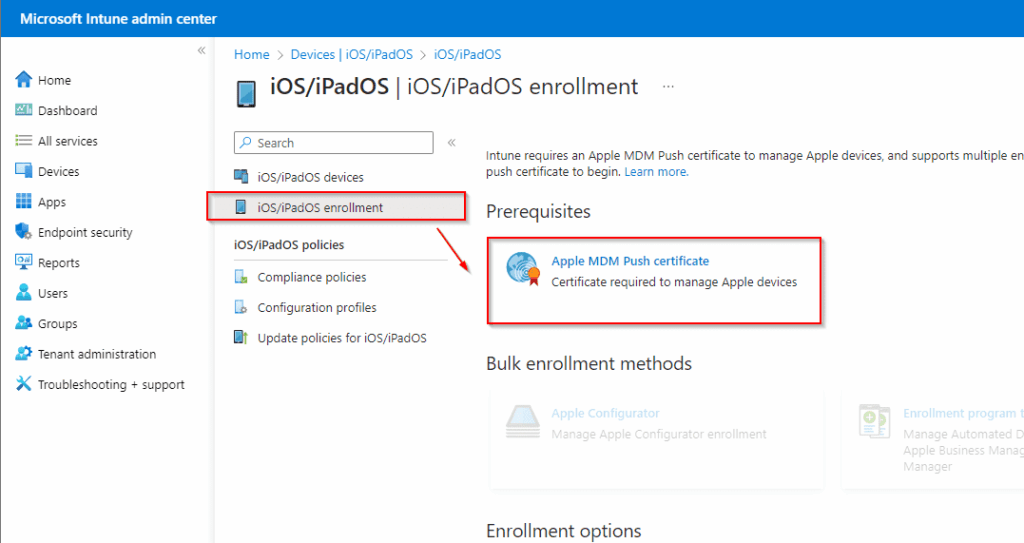 Renewing Your Apple MDM Certificate for Intune - click