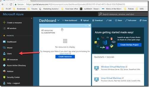 Intune Service Administrator - Users Blade