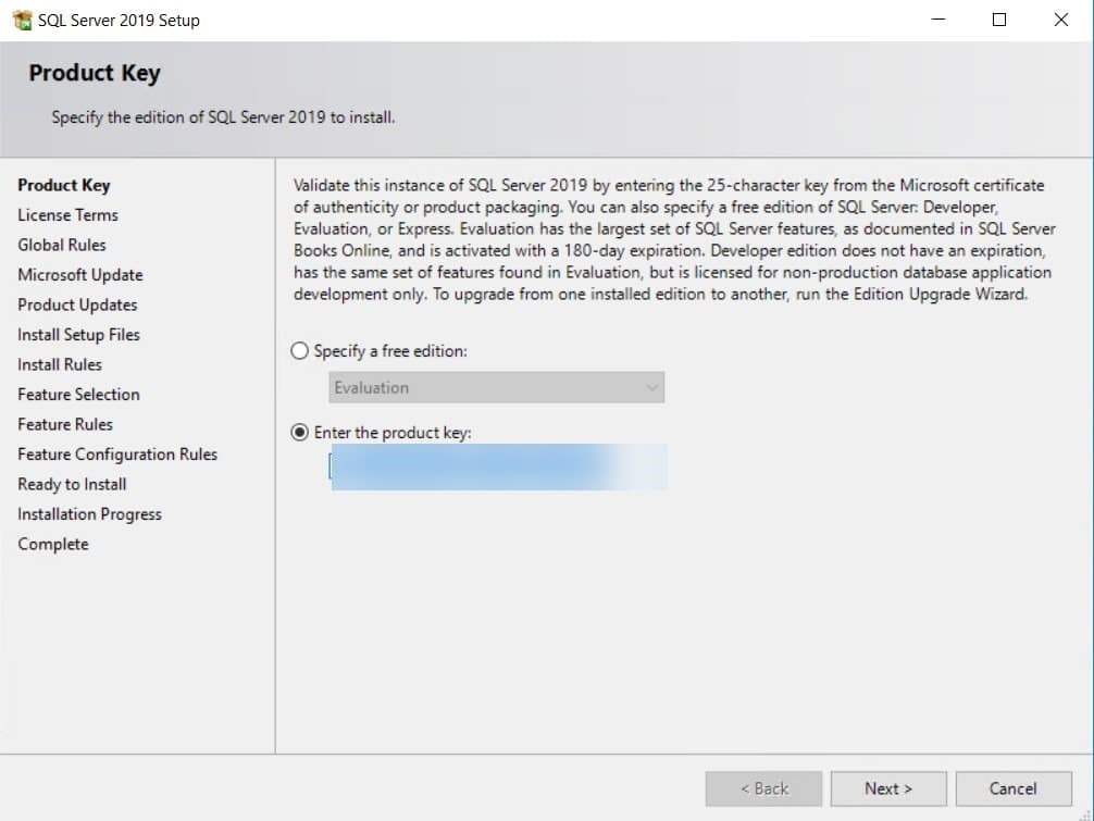 SQL Server 2019 - Product Key SQL Server 2019 - Product Key