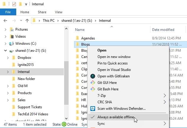 Windows 10 Offline Files - Turn Off Windows 10 Offline Files - Turn Off