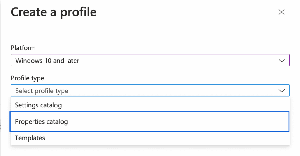 Profile Creation