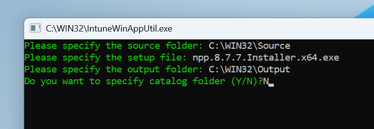 Deploy Notepad++ with Intune - IntuneWinAppUtil