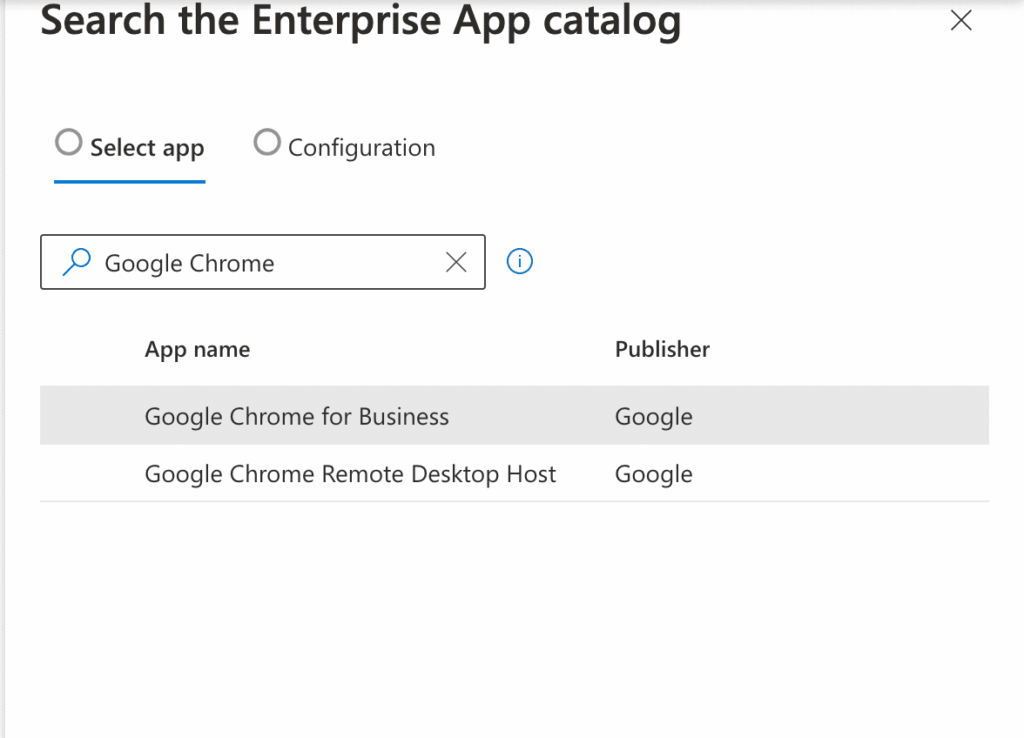 search Google Chrome