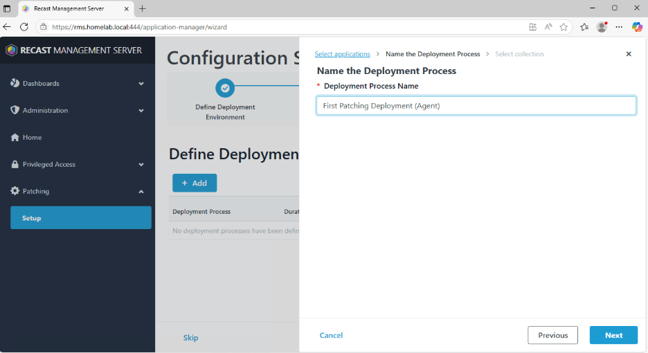 Configuring Right Click Tools Patching - Naming Deployment Process