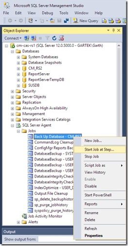 How to Backup Your ConfigMgr Database Using SQL Server-Step 11 Step 11 - Test