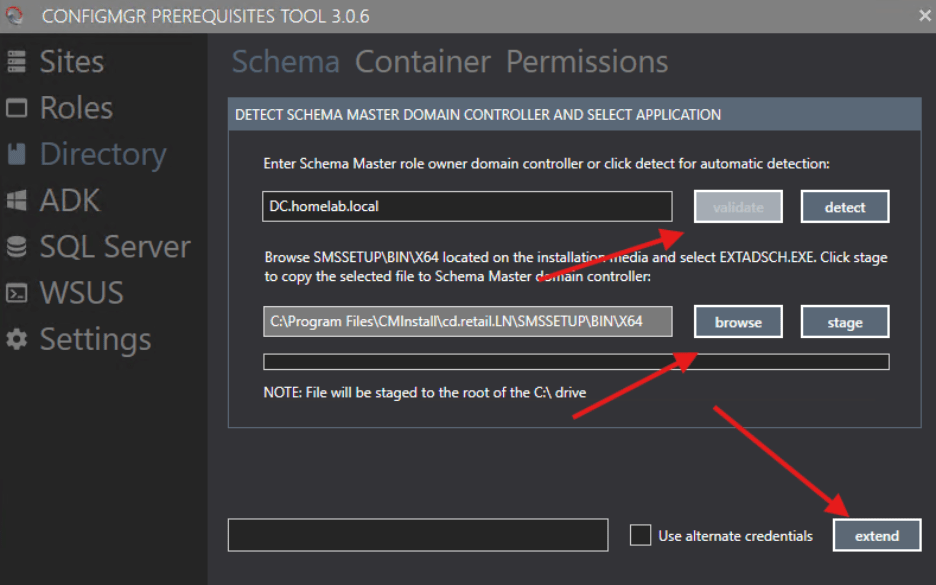 ConfigMgr Prerequisites - Schema Extension