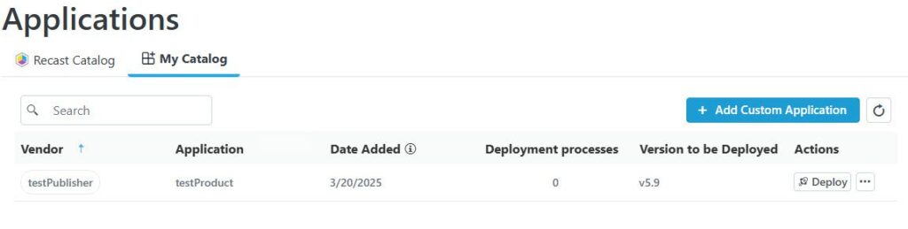 Deploy Your Own Custom Software Package
