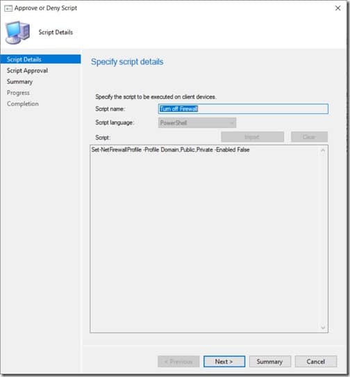 Run Scripts - Approve or Deny - Script Details
