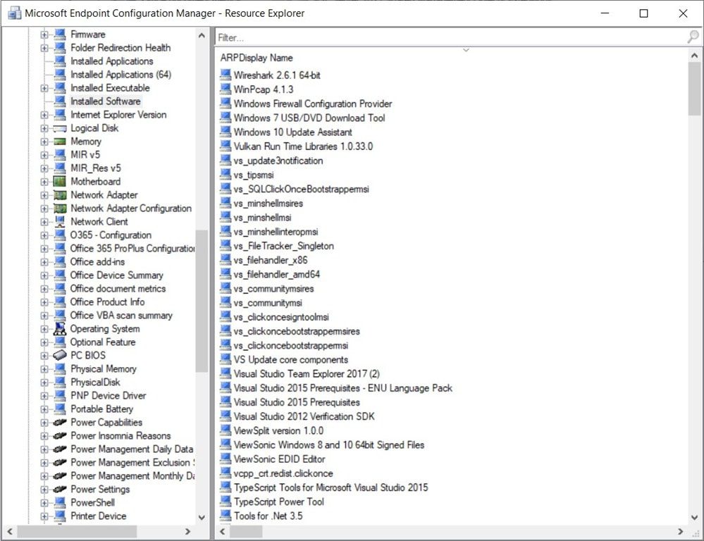 User Installed Software - AI
