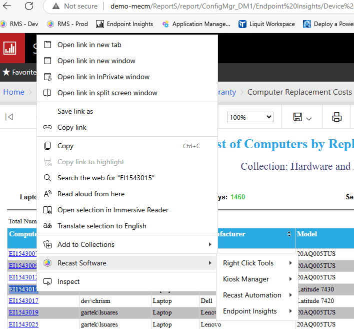 Beyond Intune - SSRS Portal