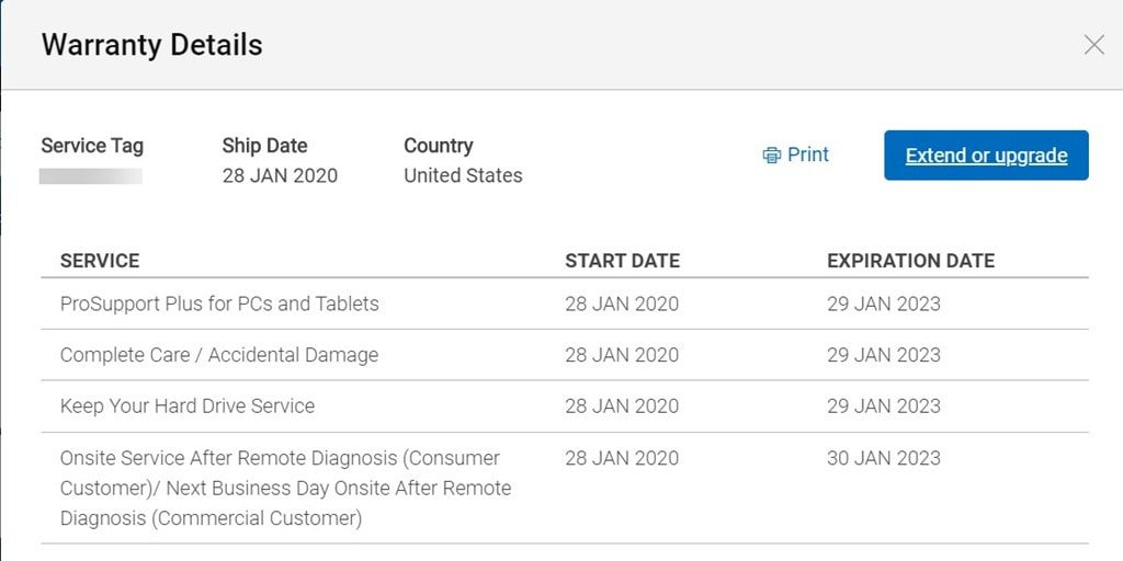 Normalized Warranty Results - Warranty Details