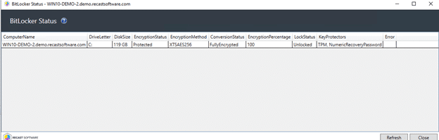 BitLocker Status