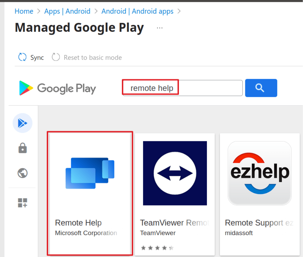 Set Up Remote Help - Accessing App from Google Play