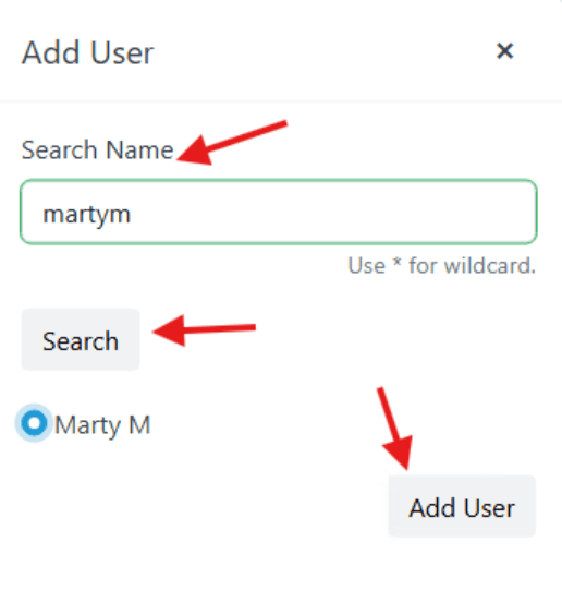 Recast Management Server Configuration - Adding User