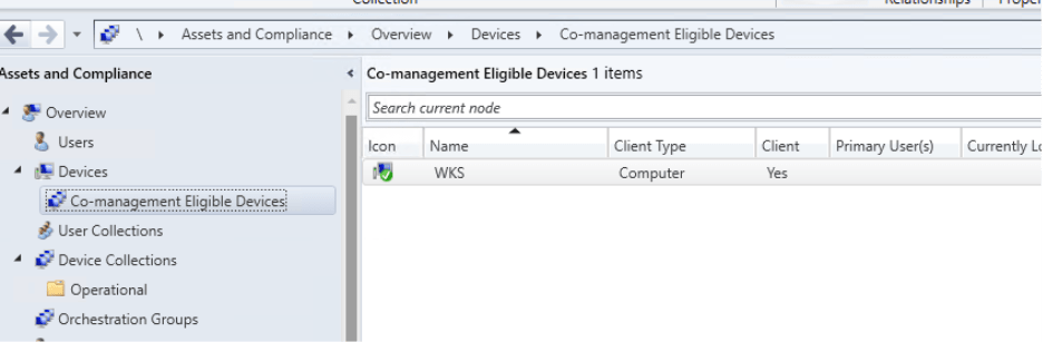 Cloud Attach - Co-management Eligible Devices