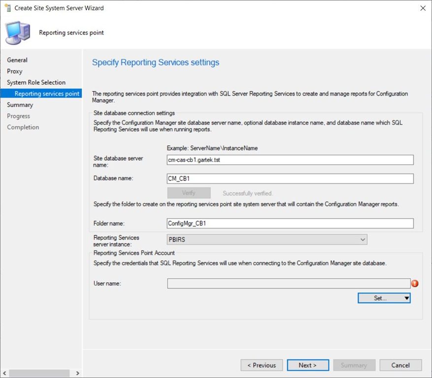 Power BI Report Server as a ConfigMgr Reporting Services Point - Reporting Services Server Instance Power BI Report Server as a ConfigMgr Reporting Services Point - Reporting Services Server Instance