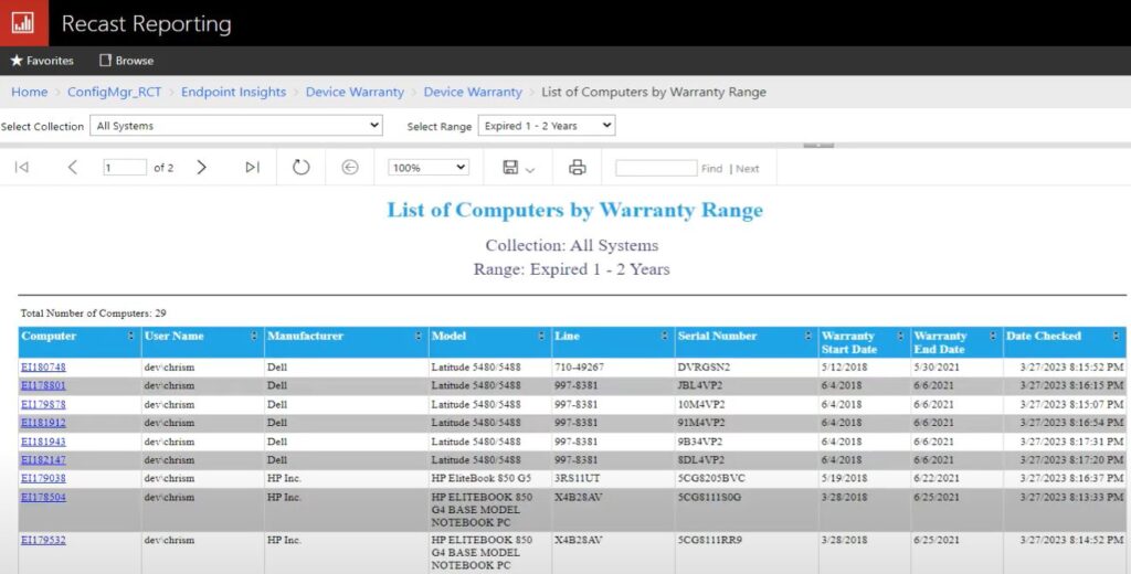 Did You Know-Warranty Information Reporting Device Warranty Information