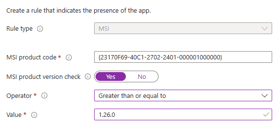 Detection Rules for Win32 Apps