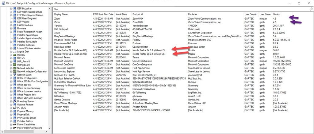 User Installed Software - User Programs