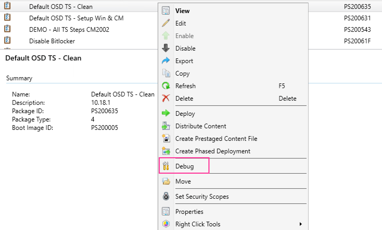 TS Debug 6