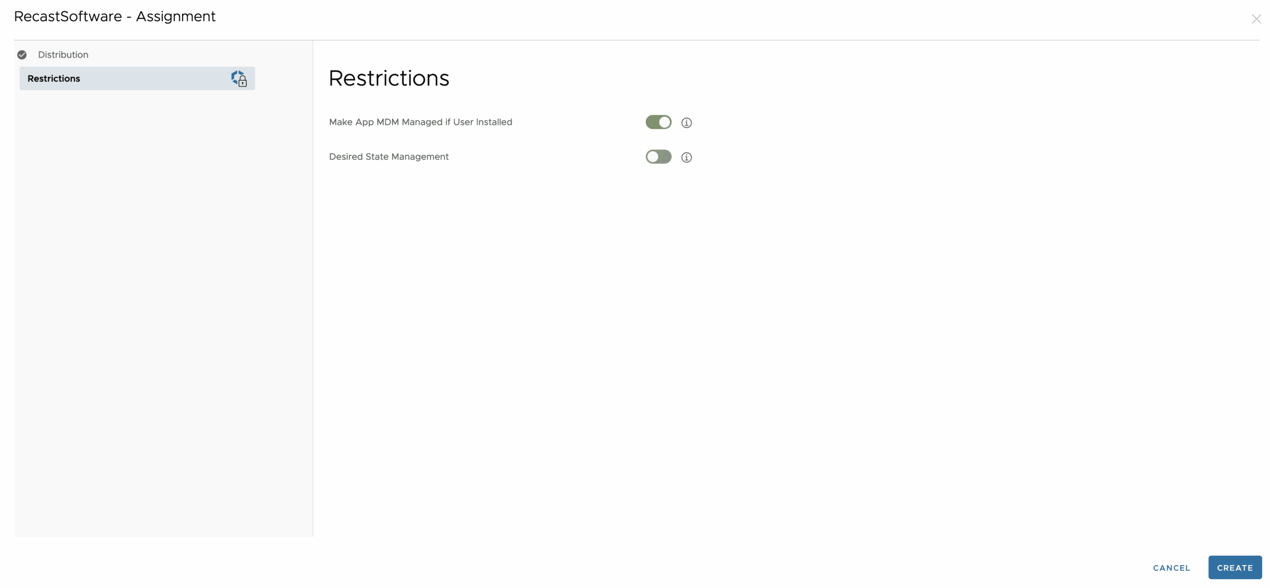 Restrictions