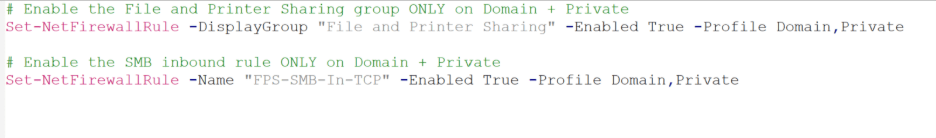 File Sharing for Entra-Joined Devices - Firewall Rule Script