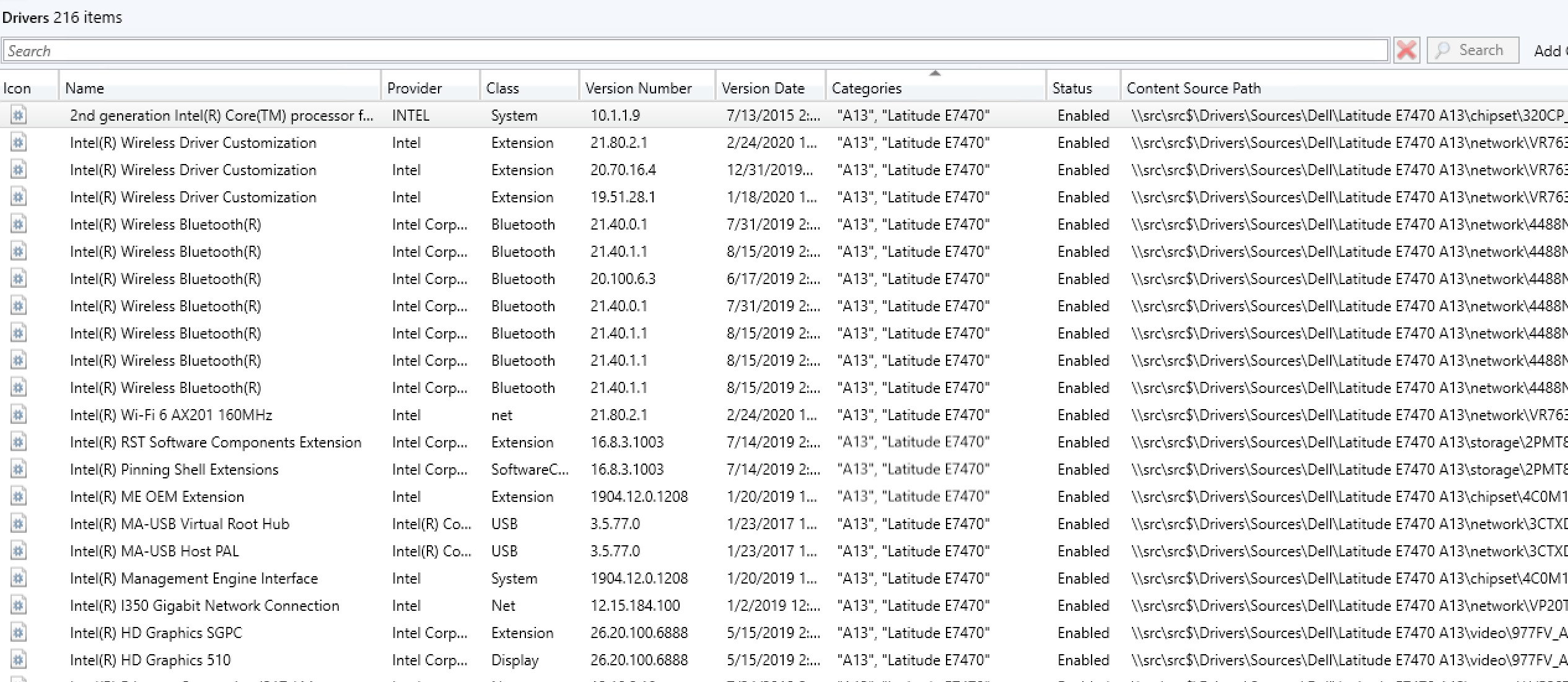 Driver Packages 11