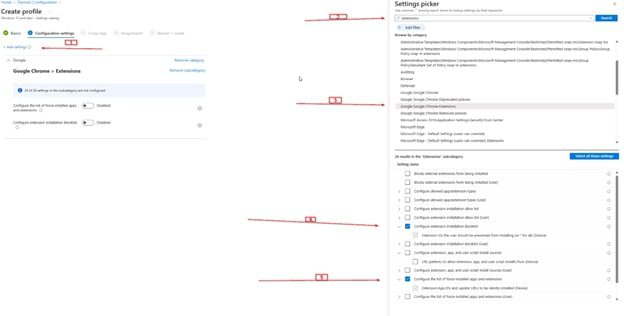 Configure extension installation blocklist