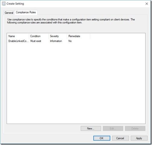 Configuration Item - Compliance Rules Page