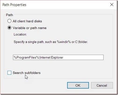 SCCM Software Inventory - Path Properties