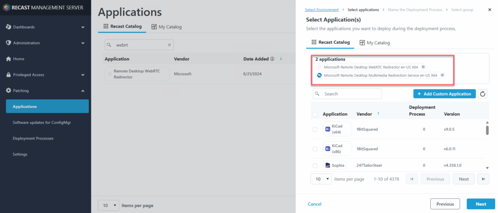 WebRTC Redirection Updates - Right Click Tools Patching