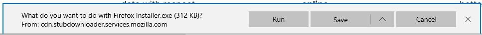 User Installed Software - Firefox Save Button