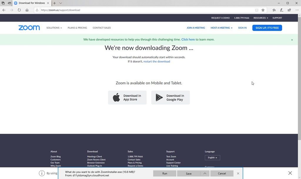User Installed Software - Zoom