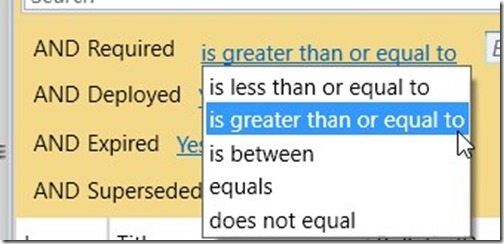 How to Determine What Software Updates Are Required within ConfigMgr-Is Greater Than or Equal To How to Determine What Software Updates Are Required within ConfigMgr-Is Greater Than or Equal To
