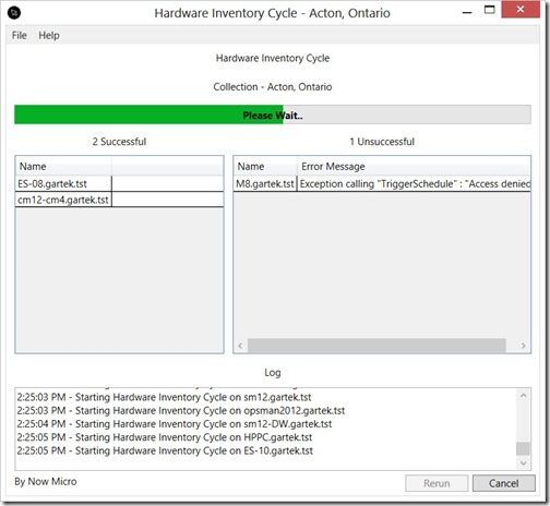 Perform a Full Hardware Inventory - Wait