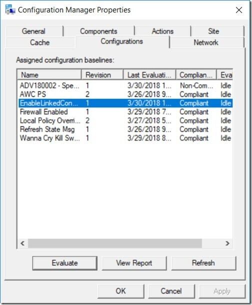 Configuration Baseline - Compliant